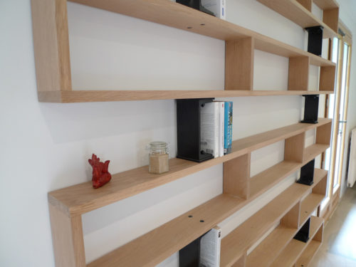Ateliers JOVIS : Bibliothèque bois et acier