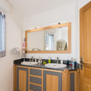 salle de bain en chêne