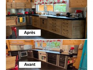 Meubles de cuisine et façades en chêne massif
